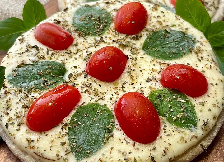 Pizza de fermentação natural sem glúten